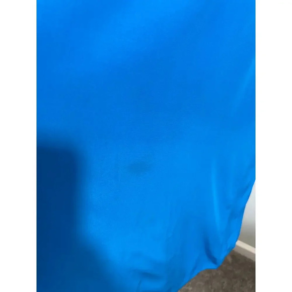 100% Silk Francesca of Damon for Starington 1980s Royal Blue and Hot Pink VTG 6 - Picture 9 of 10